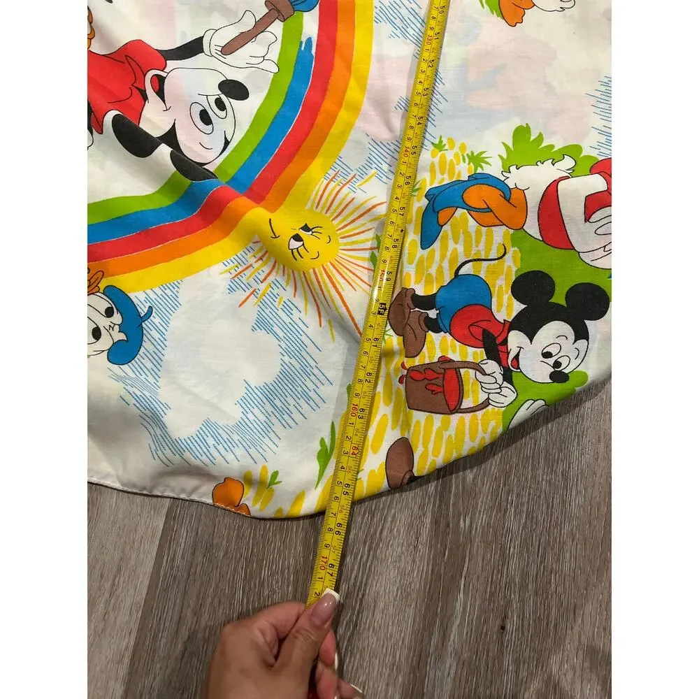 Disney Mickey Mouse Flat Sheet vintage fabric